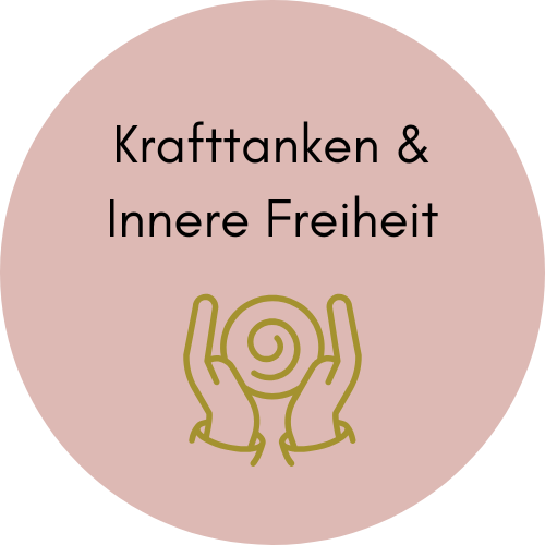 Kreis Krafttanken & Innere Freiheit – Hypnosetherapie und Yager Code für Hochsensible – Icon in gold